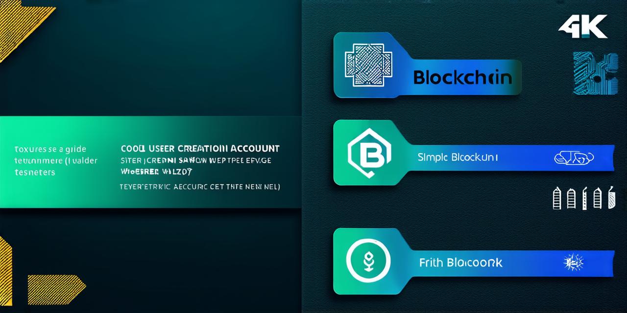 How to create a blockchain account